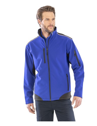 R-R124X-Ripstop Soft Shell Workwear Jacket With Cordura Panels